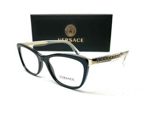 versace eyeglasses gold frame women& 39|black and Gold Versace glasses.